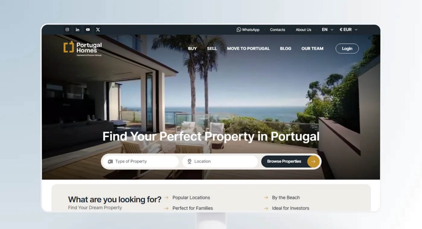Portugal Homes case study preview